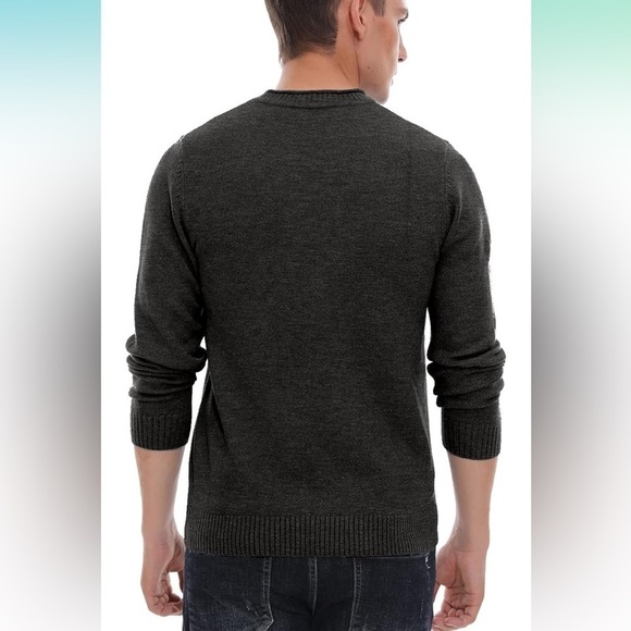 Sailwind Men's Crewneck Sweater Soft Casual Classic Pullover with Ribbing Edge L - Picture 3 of 16